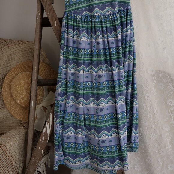 Vintage 1990s Jersey Spring Summer Retro Thrift Dress 90s Streetwear Thrifted - Picture 4 of 8